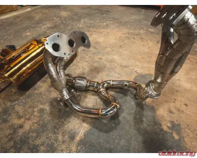 Valvetronic Designs Valved Sport Exhaust System - Anodized Gold for Lotus Evora 2010-2023 - LOT.EVOR.VSES.AG