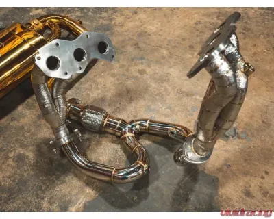 Valvetronic Designs Valved Sport Exhaust System - Anodized Gold for Lotus Evora 2010-2023 - LOT.EVOR.VSES.AG