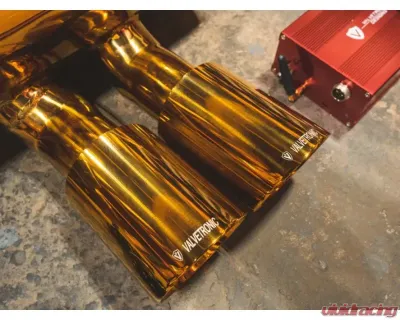 Valvetronic Designs Valved Sport Exhaust System - Anodized Gold for Lotus Evora 2010-2023 - LOT.EVOR.VSES.AG