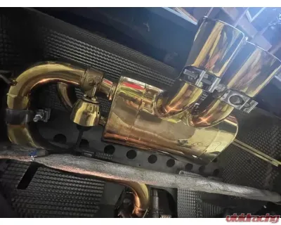 Valvetronic Designs Valved Sport Exhaust System - Anodized Gold for Lotus Evora 2010-2023 - LOT.EVOR.VSES.AG