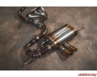 Valvetronic Designs Valved Sport Exhaust System - Anodized Gold for Lotus Evora 2010-2023 - LOT.EVOR.VSES.AG