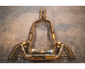Valvetronic Designs Valved Sport Exhaust System - Anodized Gold for Mercedes AMG GT/GTS 2015-2022