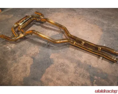 Valvetronic Designs Valved Race Exhaust System - Anodized Gold for Mercedes AMG GT/GTS 2015-2022 - MER.AMGGT.VSES.FF.AG