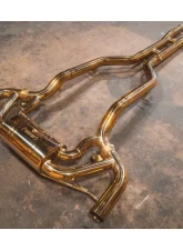 Valvetronic Designs Valved Race Exhaust System - Anodized Gold for Mercedes AMG GT/GTS 2015-2022                                     - MER.AMGGT.VSES.FF.AG - Image 4
