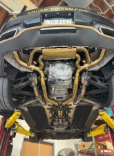 Valvetronic Designs Valved Race Exhaust System - Anodized Gold for Mercedes AMG GT/GTS 2015-2022                                     - MER.AMGGT.VSES.FF.AG - Image 6