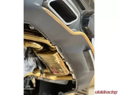 Valvetronic Designs Valved Race Exhaust System - Anodized Gold for Mercedes AMG GT/GTS 2015-2022 - MER.AMGGT.VSES.FF.AG