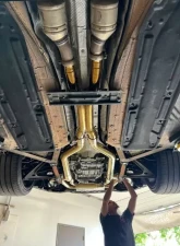Valvetronic Designs Valved Race Exhaust System - Anodized Gold for Mercedes AMG GT/GTS 2015-2022                                     - MER.AMGGT.VSES.FF.AG - Image 9