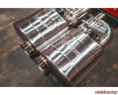 Valvetronic Designs Universal Valved Muffler Kit 3.5" Single Muffler T304 Stainless Steel - UVM.89MM