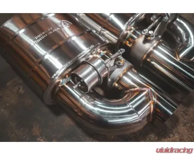 Valvetronic Designs Universal Valved Muffler Kit 3.5" Single Muffler T304 Stainless Steel - UVM.89MM