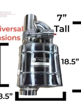 Valvetronic Designs Universal Valved Muffler Kit 3.5" Single Muffler T304 Stainless Steel                                     - UVM.89MM - Image 5