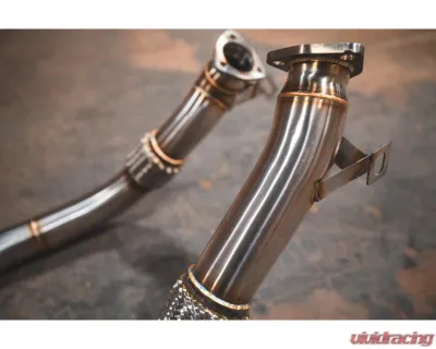 Valvetronic Design Valved Sport Exhaust System with Black OEM Style Tips Audi RS6 | RS7 C8 2019-2025 - AUD.C8.VSES.TI