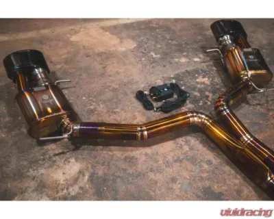 Valvetronic Design Valved Sport Exhaust System with Black OEM Style Tips Audi RS6 | RS7 C8 2019-2025 - AUD.C8.VSES.TI