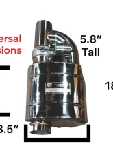 Valvetronic Designs 76mm Exhaust Pipe Universal Valved Single Inlet Dual Outlet Muffler Kit                                     - UVM.76MM.DUALOUT.X1 - Image 4
