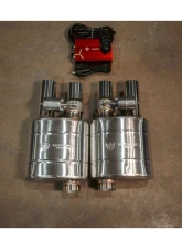 Valvetronic Designs 76mm Exhaust Pipe Universal Valved Single Inlet Dual Outlet Muffler Kit                                     - UVM.76MM.DUALOUT.X1 - Image 9