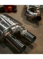 Valvetronic Designs 76mm Exhaust Pipe Universal Valved Single Inlet Dual Outlet Muffler Kit                                     - UVM.76MM.DUALOUT.X1 - Image 2