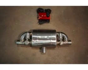 Valvetronic Designs 63mm Exhaust Pipe Universal Valved T Style Muffler Kit