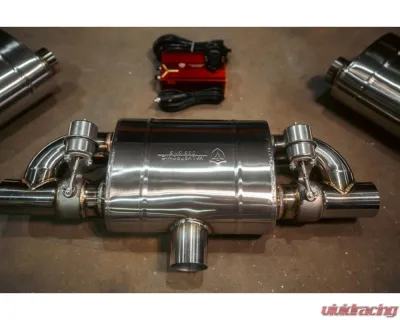 Valvetronic Designs 63mm Exhaust Pipe Universal Valved T Style Muffler Kit - UVM.63MM.TSTYLE.X1