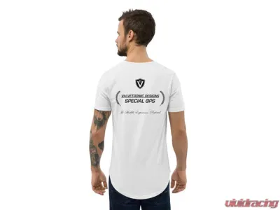 Valvetronic Designs Men's Curved Hem T-Shirt Special OPS Logo - Lightweight Cotton Tee - 1352025_11341