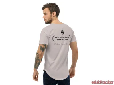 Valvetronic Designs Men's Curved Hem T-Shirt - Special OPS Logo, 100% Cotton, Regular Fit - 1352025_12687