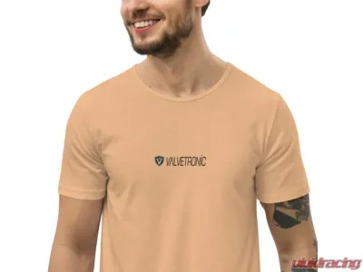 Valvetronic Designs Men's Curved Hem T-Shirt with Special OPS Logo, 100% Cotton, Regular Fit - 1352025_14278