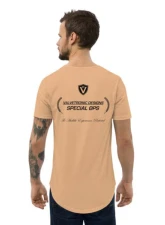 Valvetronic Designs Men's Curved Hem T-Shirt with Special OPS Logo, 100% Cotton, Regular Fit                                     - 1352025_14278 - Image 4
