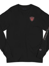 Valvetronic Designs Men's Champion Long Sleeve Shirt, 100% Cotton, Relaxed Fit, Logo Sleeve                                     - 1544627_10584 - Image 2