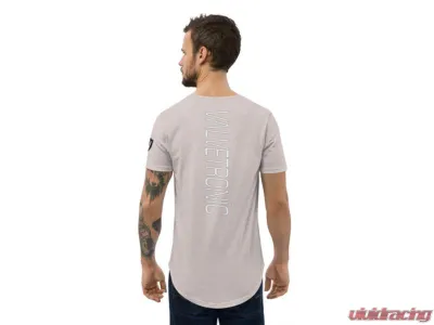 Valvetronic Designs Men's Curved Hem T-Shirt White Cotton Regular Fit - 2351167_12684