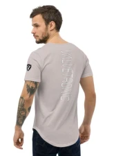 Valvetronic Designs Men's Curved Hem T-Shirt White Cotton Regular Fit                                     - 2351167_12684 - Image 4