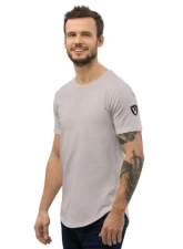 Valvetronic Designs Men's Curved Hem T-Shirt White Cotton Regular Fit                                     - 2351167_12684 - Image 6