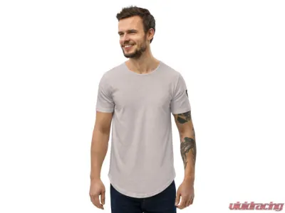 Valvetronic Designs Men's Curved Hem T-Shirt - White Cotton, Regular Fit, Lightweight - 2351167_12688