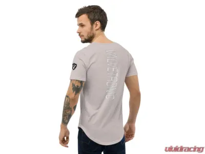 Valvetronic Designs Men's Curved Hem T-Shirt - White Cotton, Regular Fit, Lightweight - 2351167_12688