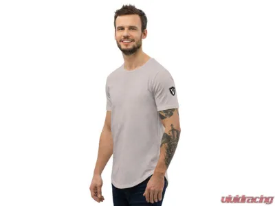 Valvetronic Designs Men's Curved Hem T-Shirt - White Cotton, Regular Fit, Lightweight - 2351167_12688