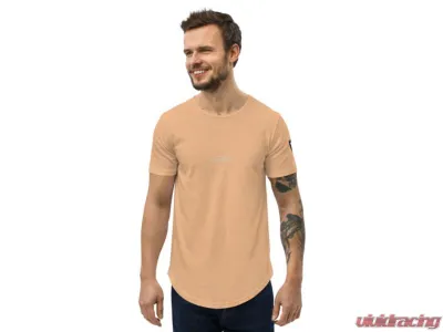 Valvetronic Designs Men's Curved Hem T-Shirt White - 100% Cotton, Regular Fit - 2351167_14279