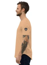 Valvetronic Designs Men's Curved Hem T-Shirt White - 100% Cotton, Regular Fit                                     - 2351167_14279 - Image 5