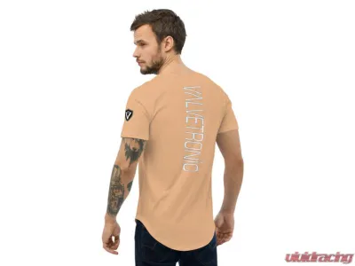 Valvetronic Designs Men's Curved Hem T-Shirt White 100% Cotton Regular Fit - 2351167_14280