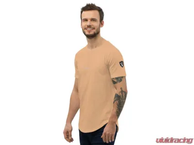 Valvetronic Designs Men's Curved Hem T-Shirt White 100% Cotton Regular Fit - 2351167_14280