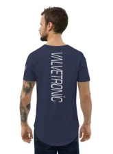 Valvetronic Designs Men's Curved Hem T-Shirt White 100% Cotton Regular Fit                                     - 2351167_14295 - Image 3