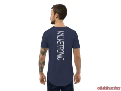 Valvetronic Designs Men's Curved Hem T-Shirt White 100% Cotton Regular Fit - 2351167_14295