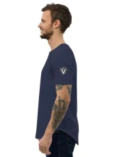 Valvetronic Designs Men's Curved Hem T-Shirt White 100% Cotton Regular Fit                                     - 2351167_14295 - Image 5