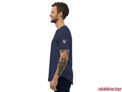 Valvetronic Designs Men's Curved Hem T-Shirt White 100% Cotton Regular Fit - 2351167_14295