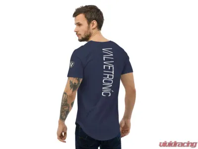 Valvetronic Designs Men's Curved Hem T-Shirt, White, 100% Cotton, Regular Fit - 2351167_14296