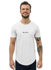Valvetronic Designs Men's Curved Hem T-Shirt - White Logo, 100% Cotton, Regular Fit                                     - 4452868_11342 - Image 6