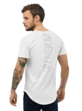 Valvetronic Designs Men's Curved Hem T-Shirt - White Logo, 100% Cotton, Regular Fit                                     - 4452868_11342 - Image 6