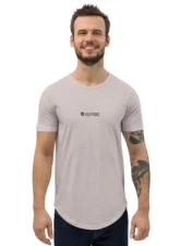 Valvetronic Designs Men's Curved Hem T-Shirt - White Logo, 100% Cotton, Regular Fit                                     - 4452868_12687 - Image 6