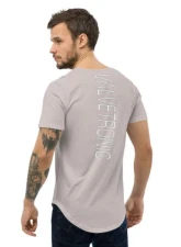 Valvetronic Designs Men's Curved Hem T-Shirt - White Logo, 100% Cotton, Regular Fit                                     - 4452868_12687 - Image 6