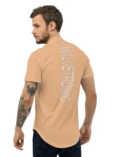 Valvetronic Designs Men's Curved Hem T-Shirt - White Logo, 100% Cotton, Regular Fit                                     - 4452868_14278 - Image 6