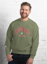 Valvetronic Designs Varsity Style Sweatshirt - Classic Fit, Pre-Shrunk, 50% Cotton/50% Polyester                                     - 9424877_13008 - Image 4