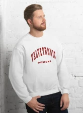 Valvetronic Designs Varsity Style Sweatshirt                                     - 9424877_5426 - Image 3