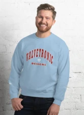 Valvetronic Designs Varsity Style Sweatshirt                                     - 9424877_7864 - Image 4