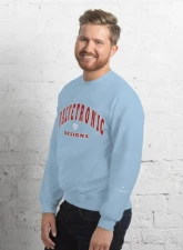 Valvetronic Designs Varsity Style Sweatshirt                                     - 9424877_7864 - Image 4